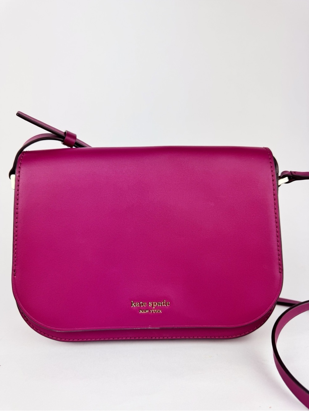kate spade Nadine Raspberry Smooth Leather Crossbody Bag